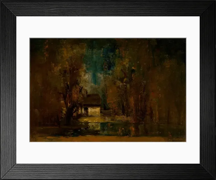 Framed Print : Solitude in the Woods. Moon Night, 1870-1900. Creator: Ladislav Mednyanszky Framed Print : Solitude in the Woods. Moon Night, 1870-1900. Creator: Ladislav Mednyanszky