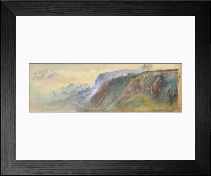 Framed Print : Bernese Oberland, 1866. Creator: John Ruskin Framed Print : Bernese Oberland, 1866. Creator: John Ruskin