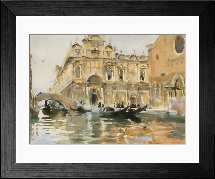 Framed Print : Rio dei Mendicanti, Venice, probably 1903-1906. Creator: John Singer Sargent Framed Print : Rio dei Mendicanti, Venice, probably 1903-1906. Creator: John Singer Sargent