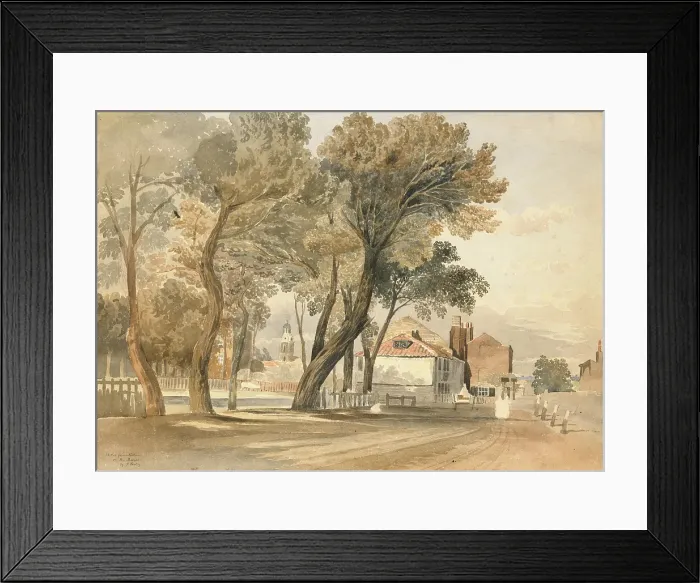 Framed Print : Sketch from Nature on the Thames (Chelsea), about 1811. Creator: John Varley I Framed Print : Sketch from Nature on the Thames (Chelsea), about 1811. Creator: John Varley I