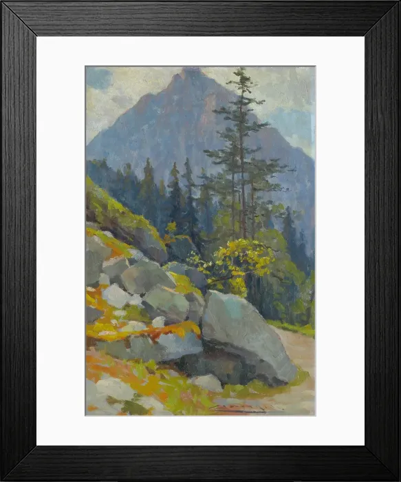 Framed Print : Tatra Motif, 1935. Creator: Ludovit Cordak Framed Print : Tatra Motif, 1935. Creator: Ludovit Cordak