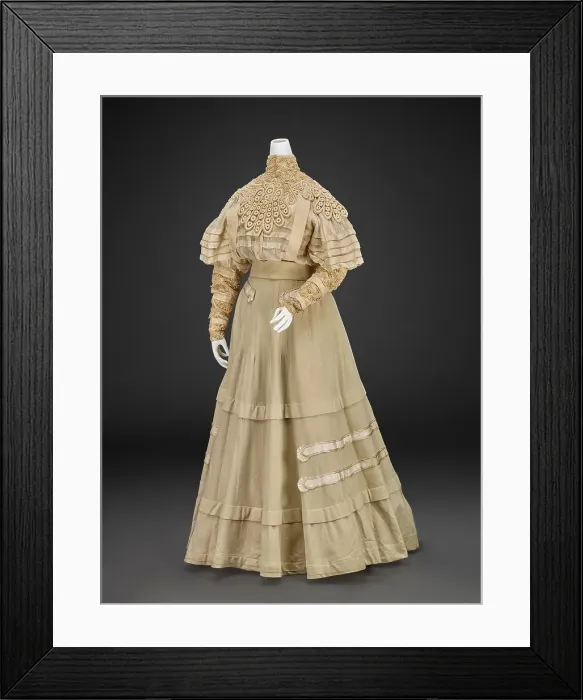 Framed Print : Dress With Jacket (Blouse, Jacket, Skirt, Belt), 1890s. Creator: L. P. Hollander & Co Framed Print : Dress With Jacket (Blouse, Jacket, Skirt, Belt), 1890s. Creator: L. P. Hollander & Co