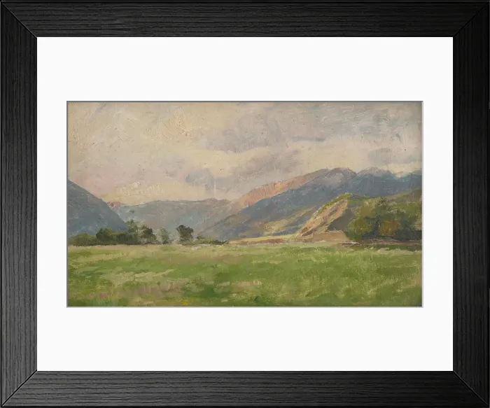 Framed Print : Mountain Meadow, 1900-1930. Creator: Ludovit Cordak Framed Print : Mountain Meadow, 1900-1930. Creator: Ludovit Cordak