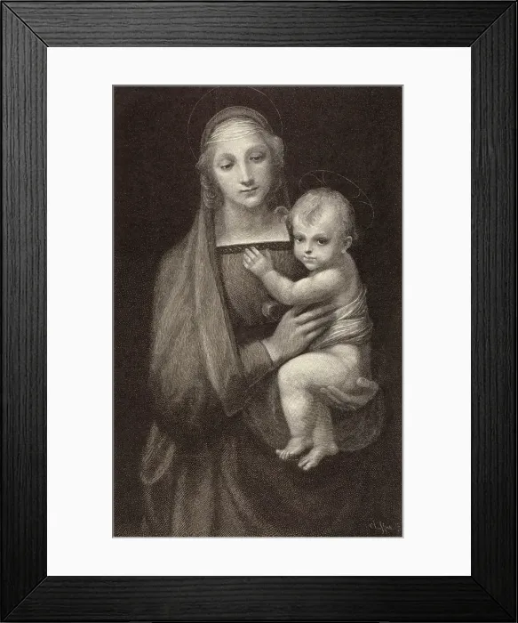 Framed Print : Madonna del Gran Duca, 19th century. Creator: Unknown. Madonna del Gran Duca, 19th century. Creator: Unknown Framed Print : Madonna del Gran Duca, 19th century. Creator: Unknown. Madonna del Gran Duca, 19th century. Creator: Unknown