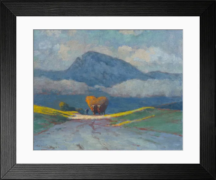 Framed Print : Carting Hay, 1905-1915. Creator: Ludovit Cordak Framed Print : Carting Hay, 1905-1915. Creator: Ludovit Cordak