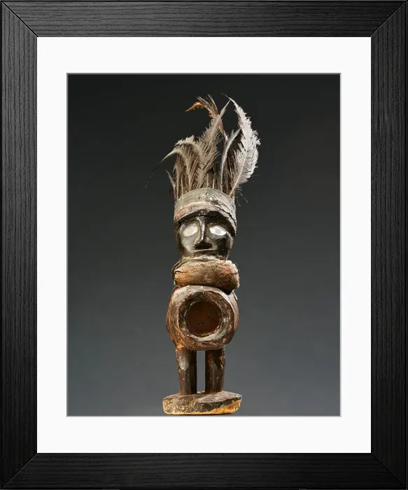 Framed Print : Human figure (Nkisi), late 19th century - early 20th century. Creator: Unknown Framed Print : Human figure (Nkisi), late 19th century - early 20th century. Creator: Unknown