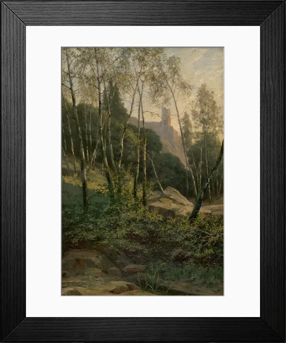 Framed Print : Slanec Castle, 1893. Creator: Ludovit Cordak Framed Print : Slanec Castle, 1893. Creator: Ludovit Cordak