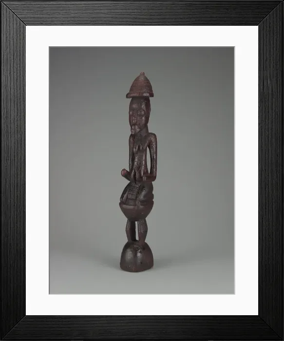 Framed Print : Kneeling female figure, 14th-16th centuries. Creator: Unknown Framed Print : Kneeling female figure, 14th-16th centuries. Creator: Unknown