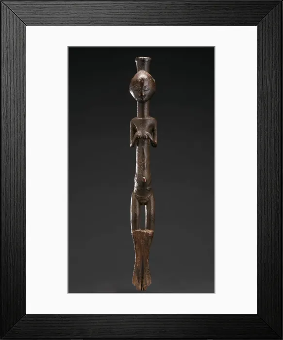 Framed Print : Female figure from staff, 1870-1900. Creator: Unknown Framed Print : Female figure from staff, 1870-1900. Creator: Unknown