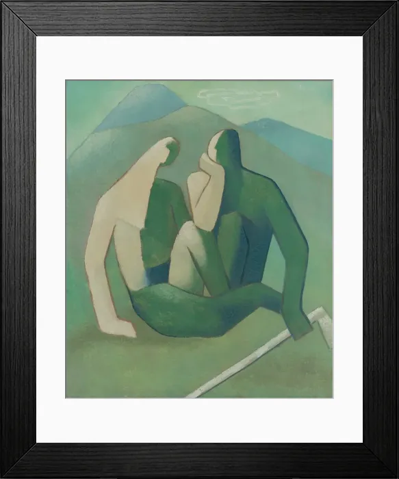 Framed Print : Outlaws (Green Outlaws), around 1932. Creator: Mikulas Galanda Framed Print : Outlaws (Green Outlaws), around 1932. Creator: Mikulas Galanda