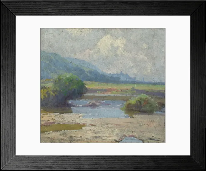 Framed Print : Summer Landscape from Kosice, after 1920. Creator: Ludovit Cordak Framed Print : Summer Landscape from Kosice, after 1920. Creator: Ludovit Cordak