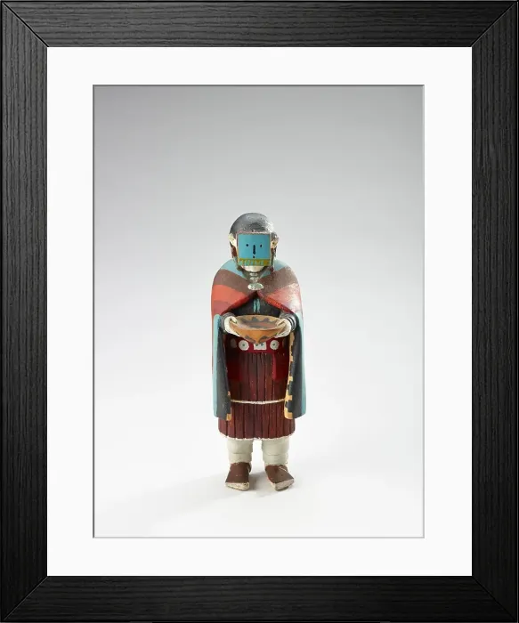 Framed Print : Yeibichai (female patient holding basket and wearing mask), 1934-1946. Creator: Clitso D Dedman Framed Print : Yeibichai (female patient holding basket and wearing mask), 1934-1946. Creator: Clitso D Dedman