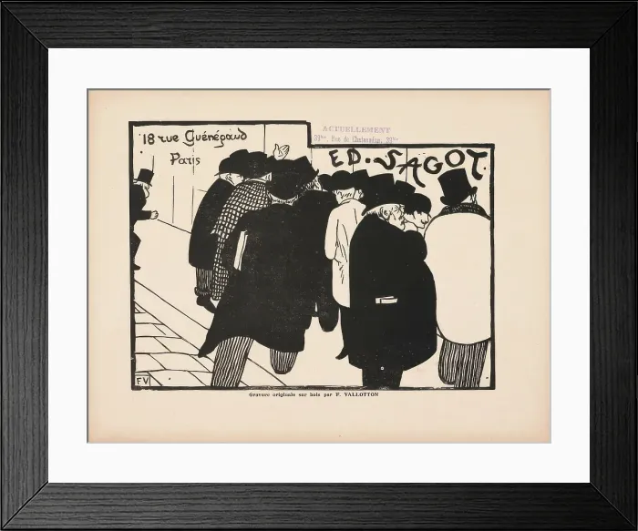 Framed Print : Ed Sagot--Les Amateurs d Estampes, 1892. Creator: Felix Vallotton. Ed Sagot--Les Amateurs d Estampes, 1892. Creator: Felix Vallotton Framed Print : Ed Sagot--Les Amateurs d Estampes, 1892. Creator: Felix Vallotton. Ed Sagot--Les Amateurs d Estampes, 1892. Creator: Felix Vallotton