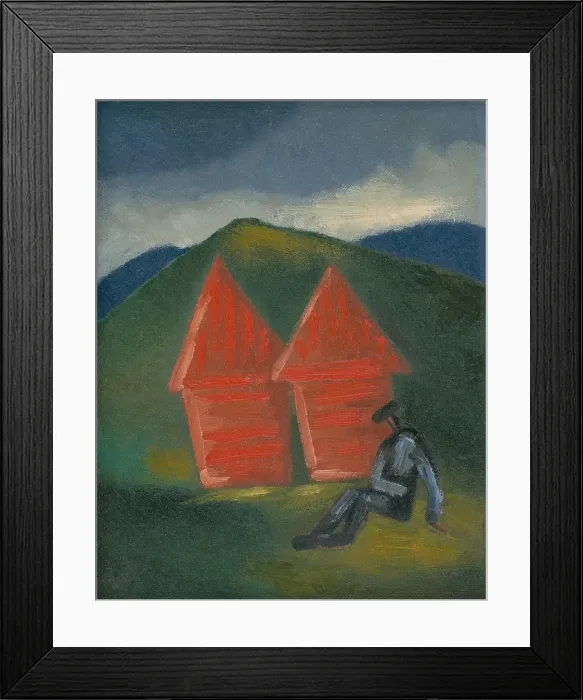 Framed Print : Hay Barns, around 1933. Creator: Mikulas Galanda Framed Print : Hay Barns, around 1933. Creator: Mikulas Galanda