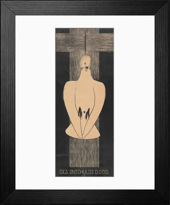 Framed Print : Des Onschulds Dood (Death of Innocence), 1915. Creator: Samuel Jessurun de Mesquita Framed Print : Des Onschulds Dood (Death of Innocence), 1915. Creator: Samuel Jessurun de Mesquita