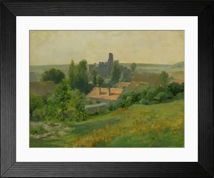 Framed Print : Okor Castle, 1893. Creator: Ludovit Cordak Framed Print : Okor Castle, 1893. Creator: Ludovit Cordak