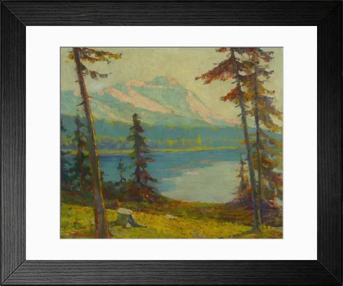 Framed Print : Tatra Mountain Lake, 1934-1937. Creator: Ludovit Cordak Framed Print : Tatra Mountain Lake, 1934-1937. Creator: Ludovit Cordak