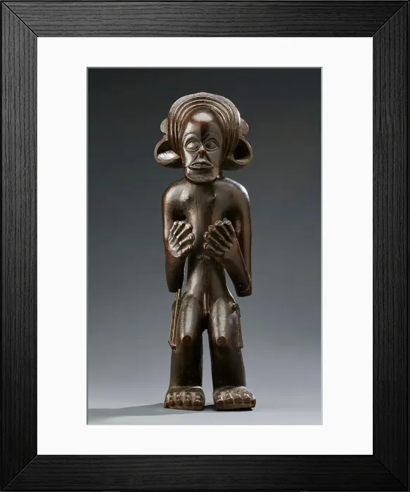 Framed Print : Figure of chief, late 19th century - early 20th century. Creator: Unknown Framed Print : Figure of chief, late 19th century - early 20th century. Creator: Unknown