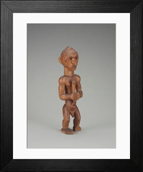 Framed Print : Guardian figure, late 19th century. Creator: Unknown Framed Print : Guardian figure, late 19th century. Creator: Unknown