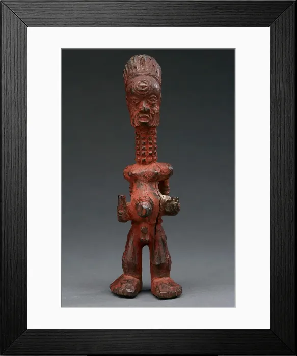Framed Print : Female figure (Mbulenga), late 19th century. Creator: Unknown Framed Print : Female figure (Mbulenga), late 19th century. Creator: Unknown