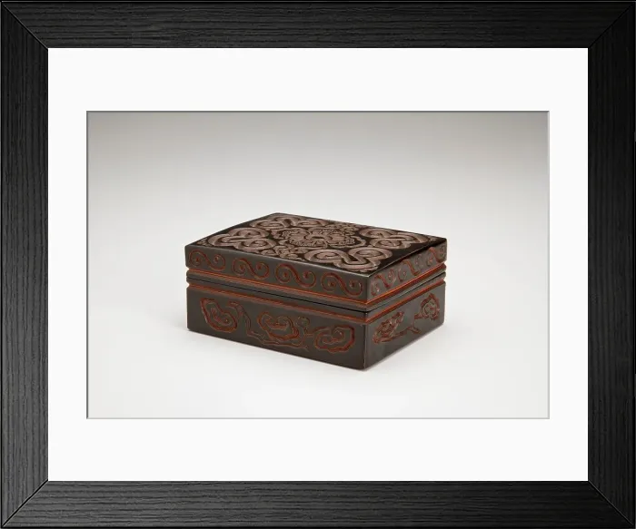 Framed Print : Box and cover, 1875-1912. Creator: Unknown Framed Print : Box and cover, 1875-1912. Creator: Unknown