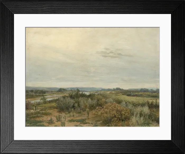 Framed Print : East Slovak Landscape, 1894. Creator: Ludovit Cordak Framed Print : East Slovak Landscape, 1894. Creator: Ludovit Cordak