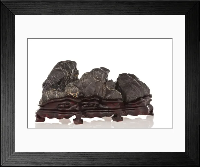 Framed Print : A Lingbi Scholars Rock (gongshi), date unknown. Creator: Unknown. A Lingbi Scholars Rock (gongshi), date unknown. Creator: Unknown Framed Print : A Lingbi Scholars Rock (gongshi), date unknown. Creator: Unknown. A Lingbi Scholars Rock (gongshi), date unknown. Creator: Unknown