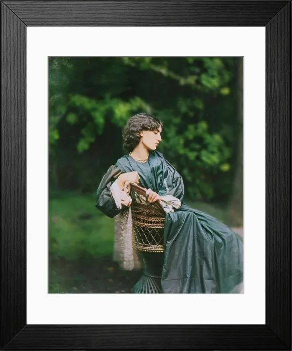 Framed Print : Portrait of Jane Morris (Mrs. William Morris), negative July 1865; print after 1900. Creator: John Robert Parsons Framed Print : Portrait of Jane Morris (Mrs. William Morris), negative July 1865; print after 1900. Creator: John Robert Parsons