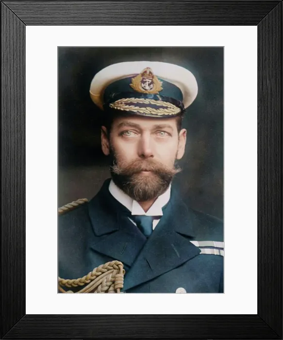 Framed Print : King George of England in uniform, Rotary Photo, 1911. Creator: Bain News Service Framed Print : King George of England in uniform, Rotary Photo, 1911. Creator: Bain News Service