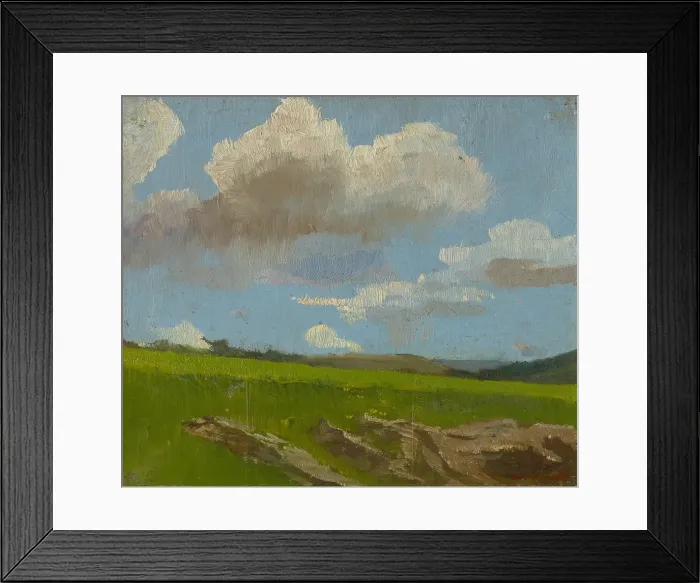 Framed Print : Landscape with Clouds, 1890-1910. Creator: Ladislav Mednyanszky Framed Print : Landscape with Clouds, 1890-1910. Creator: Ladislav Mednyanszky