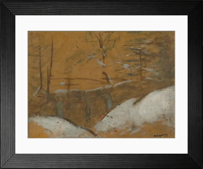 Framed Print : Trenches in Winter, about 1914. Creator: Ladislav Mednyanszky Framed Print : Trenches in Winter, about 1914. Creator: Ladislav Mednyanszky