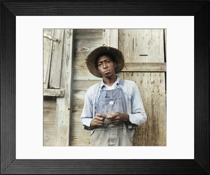 Framed Print : Tenant farmer, Chatham County, North Carolina, 1939. Creator: Dorothea Lange