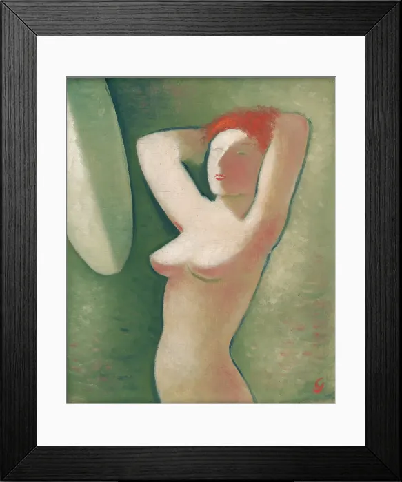 Framed Print : In front of the Mirror, 1936. Creator: Mikulas Galanda Framed Print : In front of the Mirror, 1936. Creator: Mikulas Galanda