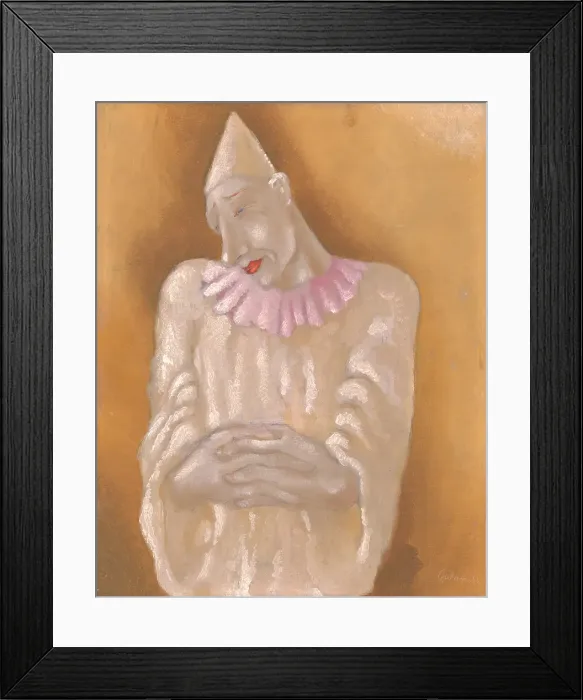 Framed Print : Clown, 1934. Creator: Mikulas Galanda Framed Print : Clown, 1934. Creator: Mikulas Galanda