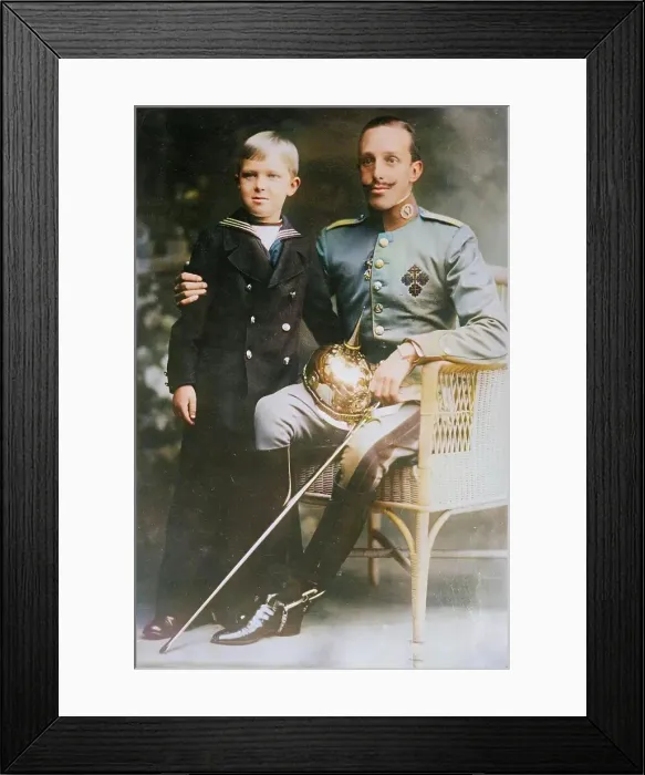 Framed Print : King and Crown Prince of Spain, 1915, 1915. Creator: Bain News Service