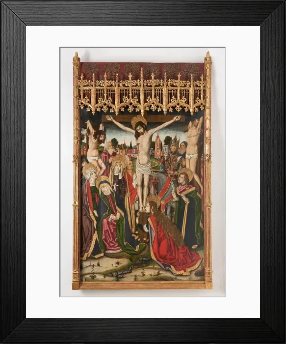 Framed Print : Crucifixion of Jesus, around 1600. Creator: Unknown Framed Print : Crucifixion of Jesus, around 1600. Creator: Unknown