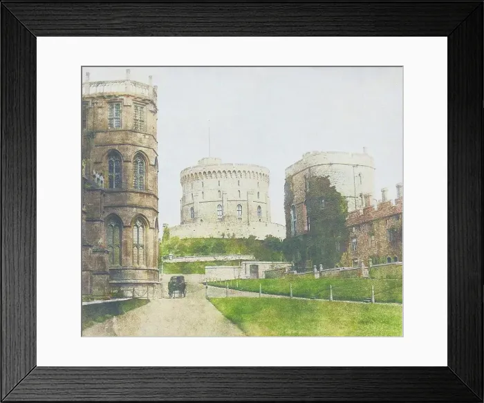 Framed Print : Windsor Castle, June 1841. Creator: William Henry Fox Talbot Framed Print : Windsor Castle, June 1841. Creator: William Henry Fox Talbot