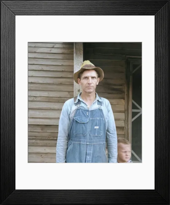 Framed Print : Tobacco sharecropper, Person County, North Carolina, 1939. Creator: Dorothea Lange Framed Print : Tobacco sharecropper, Person County, North Carolina, 1939. Creator: Dorothea Lange