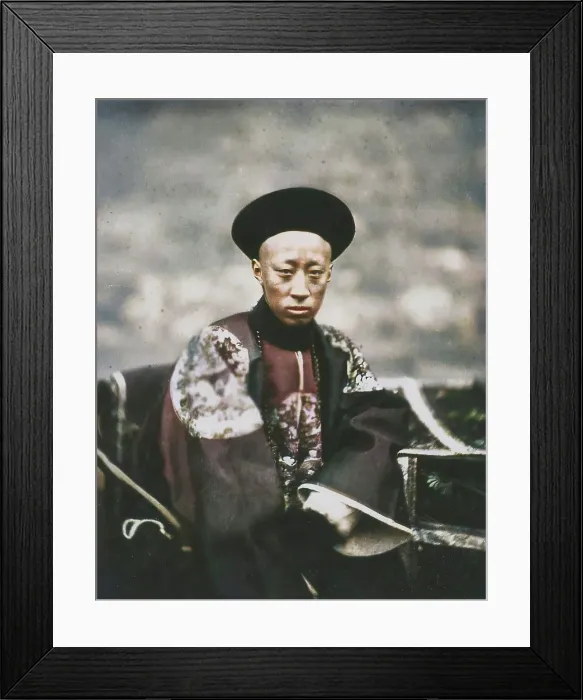 Framed Print : Prince Kung. Emperor of China, 1860. Creator: Felice Beato Framed Print : Prince Kung. Emperor of China, 1860. Creator: Felice Beato