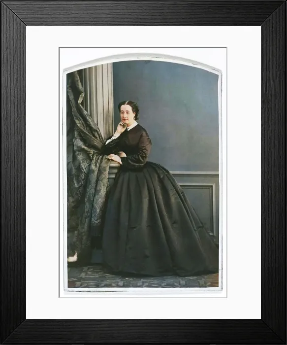 Framed Print : Empress Eugenie, 1860. Creator: Olympe Aguado Framed Print : Empress Eugenie, 1860. Creator: Olympe Aguado