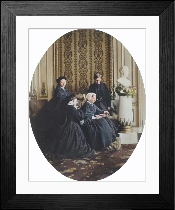 Framed Print : Queen Victoria in Mourning, 1862. Creator: William Samuel Bambridge Framed Print : Queen Victoria in Mourning, 1862. Creator: William Samuel Bambridge