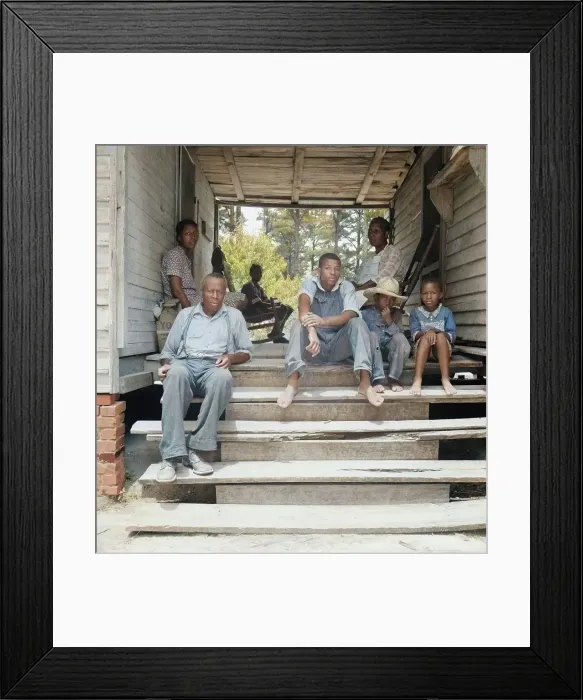 Framed Print : Zollie Lyon, Negro sharecropper, home from the field for dinner... Wake County, North Carolina, 193 Creator: Dorothea Lange Framed Print : Zollie Lyon, Negro sharecropper, home from the field for dinner... Wake County, North Carolina, 193 Creator: Dorothea Lange