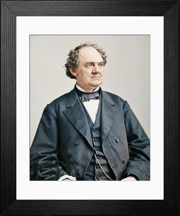 Framed Print : P.T. Barnum, between 1855 and 1865. Creator: Unknown Framed Print : P.T. Barnum, between 1855 and 1865. Creator: Unknown