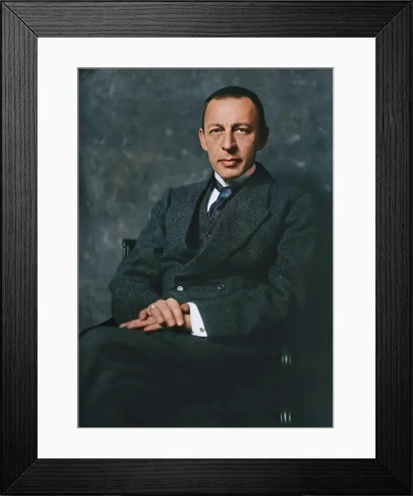 Framed Print : Serge Rachmaninoff, portrait photograph, 1918 Dec. 10. Creator: Arnold Genthe Framed Print : Serge Rachmaninoff, portrait photograph, 1918 Dec. 10. Creator: Arnold Genthe