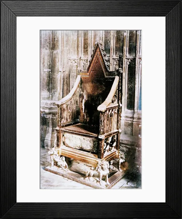 Framed Print : Coronation Chair, between c1910 and c1915. Creator: Bain News Service Framed Print : Coronation Chair, between c1910 and c1915. Creator: Bain News Service