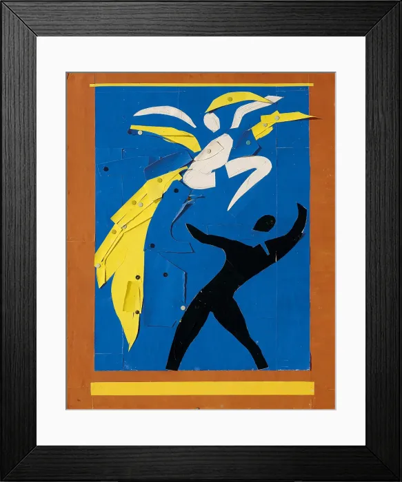 Framed Print : Two Dancers, Curtain design for the ballet Rouge et Noir by Leonide Massine, 1937-1938. Creator: Henri Matisse Framed Print : Two Dancers, Curtain design for the ballet Rouge et Noir by Leonide Massine, 1937-1938. Creator: Henri Matisse