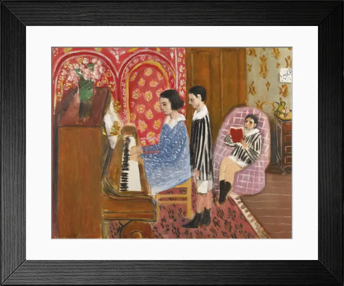 Framed Print : La Lecon de Piano, 1923. Creator: Henri Matisse Framed Print : La Lecon de Piano, 1923. Creator: Henri Matisse