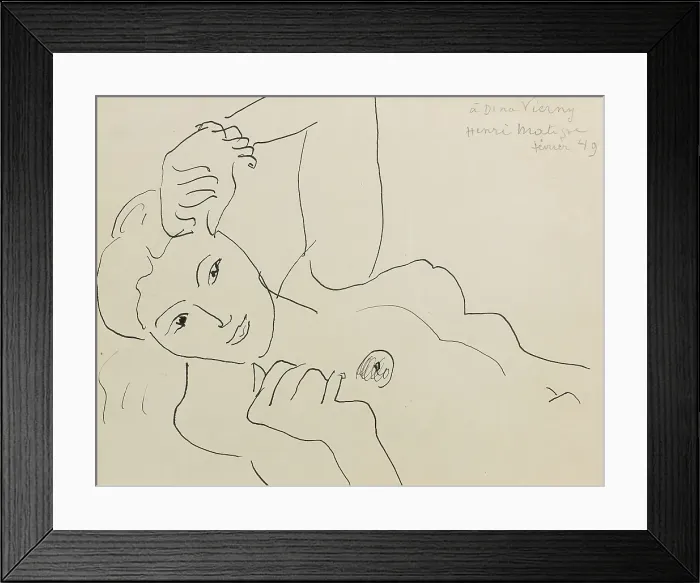 Framed Print : Dina Vierny, 1941. Creator: Henri Matisse Framed Print : Dina Vierny, 1941. Creator: Henri Matisse