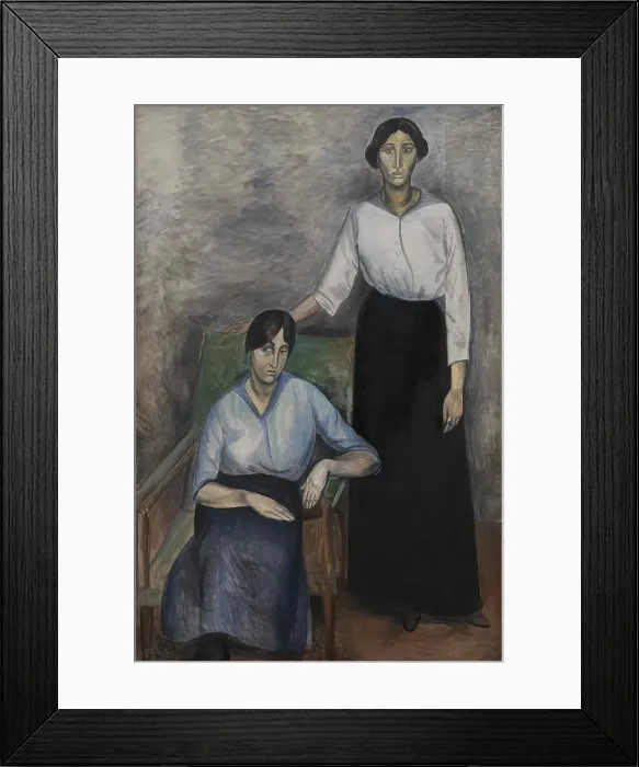 Framed Print : Les Deux Soeurs, 1914. Creator: Andre Derain Framed Print : Les Deux Soeurs, 1914. Creator: Andre Derain