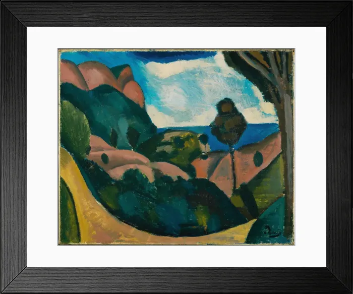 Framed Print : Landscape near Cassis, 1907. Creator: Andre Derain Framed Print : Landscape near Cassis, 1907. Creator: Andre Derain